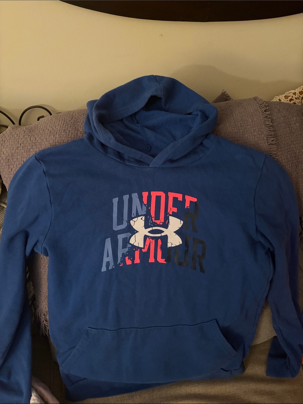 Under Armour Men's Royal Blue Logo Hooded Sweatshirt
